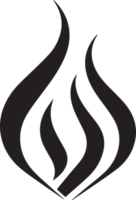 main tiré ancien Feu logo dans plat style png