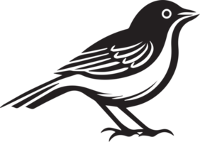 hand dragen årgång fågel logotyp i platt stil png