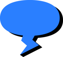 speech bubble illustration. colored text bubbles. free png