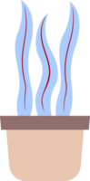 ilustração do uma plantar dentro uma Panela. plantas com colori folhas. livre png