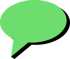 speech bubble illustration. colored text bubbles. free png