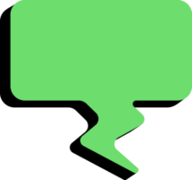 speech bubble illustration. colored text bubbles. free png