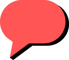 speech bubble illustration. colored text bubbles. free png