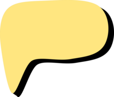 speech bubble illustration. colored text bubbles. free png