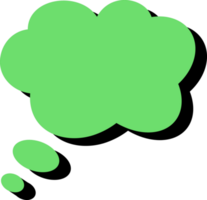 speech bubble illustration. colored text bubbles. free png