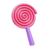 Lollipop Birthday 3D Illustration png