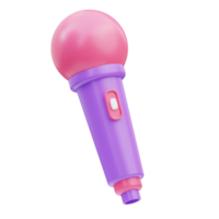 Microphone Birthday 3D Illustration png