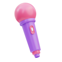 microphone anniversaire 3d illustration png