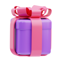Gift Box Birthday 3D Illustration png