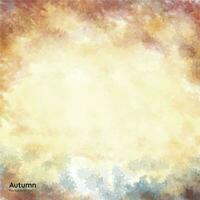 abstract autumn watercolor brown background vector