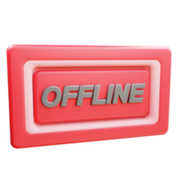 3D Offline Icon Object png