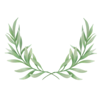 Leaves for decorations in wedding card. png