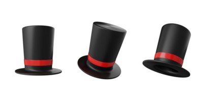 la magie chapeau 3d ensemble png