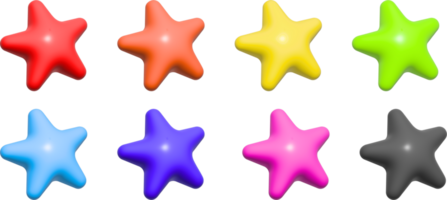 gold star 3d set,for win and award png