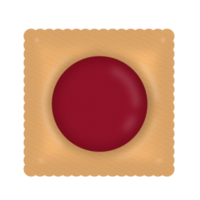 Biscuit cookie and Jam png