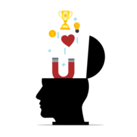 cervello positivo pensieri attrazione png