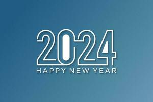 2024 design template,new year greeting with numbers connecting, for poster,calendar and greeting card vector