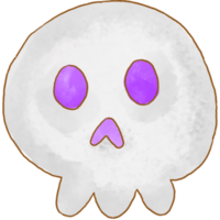 halloween söt hand dragen element png