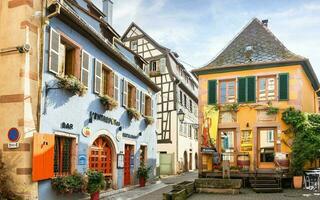 Scenery of Alsace region in France photo