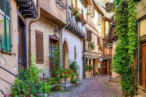 Scenery of Alsace region in France photo