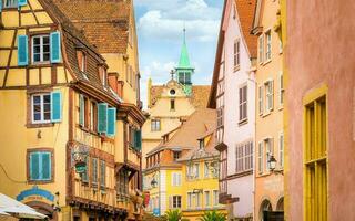 Scenery of Alsace region Colmar in France photo