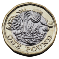 one pound coin transparent PNG