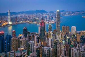 Hong Kong modern city in China photo