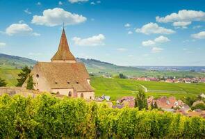 Scenery of Alsace region in France photo