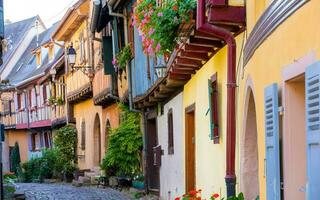 Scenery of Alsace region in France photo