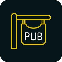 Pub sign Vector Icon Design