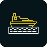 diseño de icono de vector de barco