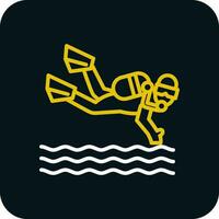 Scuba dive Vector Icon Design