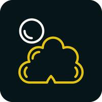 Dark cloud cover Vector Icon Design