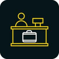 Check-in Vector Icon Design