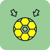 fútbol pelota vector icono diseño