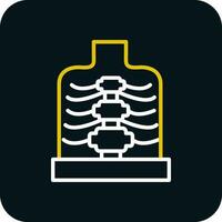 Ribcage Vector Icon Design