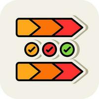 Value chain Vector Icon Design
