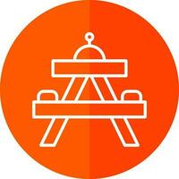 Picnic table Vector Icon Design