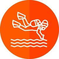 Scuba dive Vector Icon Design