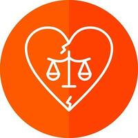 Divorce Vector Icon Design