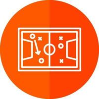 Soccer tactics sketch Vector Icon Design