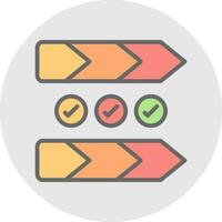 Value chain Vector Icon Design