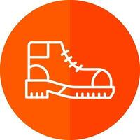 Hiking boots Vector Icon Design