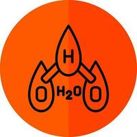 H2O vector icono diseño