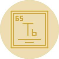 Terbium Vector Icon Design