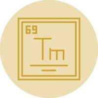 Thulium Vector Icon Design