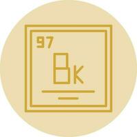 Berkelium Vector Icon Design