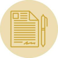 Contract Vector Icon Design