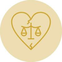 Divorce Vector Icon Design