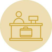 Check-in Vector Icon Design
